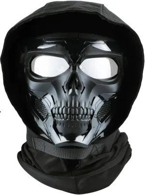 Cyberpunk Mask Full Face Tactical Face Mask | Airsoft Mask Full Face Anti-Fog | Techwear Cyberpunk Helmet Gas Mask Cosplay Armor | Airsoft Facemask for Men