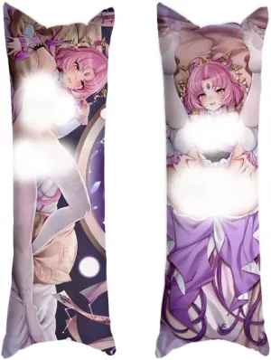 Dakimakura Honkai: Star Rail 20"x59"Anime Pillowcase Double-Sided Pattern Hugging Body Pillow Cover Case Peach Skin (Fu Xuan)