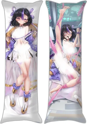 Dakimakura Original 20"x59" Anime Pillowcase Double-Sided Pattern Hugging Body Pillow Cover Case Peach Skin (A)