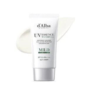 d'alba Piedmont Italian White Truffle Waterfull Mild Sunscreen, Vegan, Mineral Sunscreen, SPF 50  PA    , Non-Nano Sunscreen Suitable for all Sensitive Skin, Gentle & Light Finish, Korean Skincare