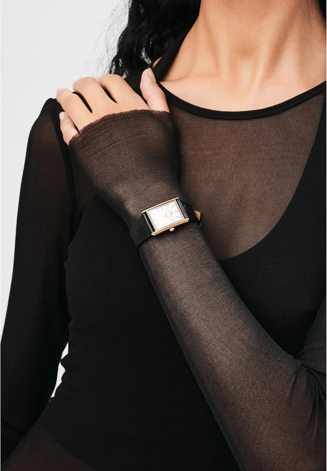 Daniel Wellington Unisex Bound Watch - Square Case, Japanese Quartz Movement, Leather or Stainless Steel Strap, Vintage Watch for Women and Men
