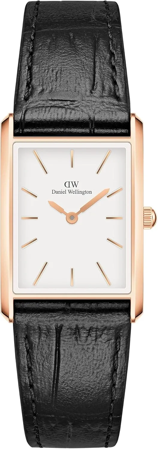 Daniel Wellington Unisex Bound Watch - Square Case, Japanese Quartz Movement, Leather or Stainless Steel Strap, Vintage Watch for Women and Men