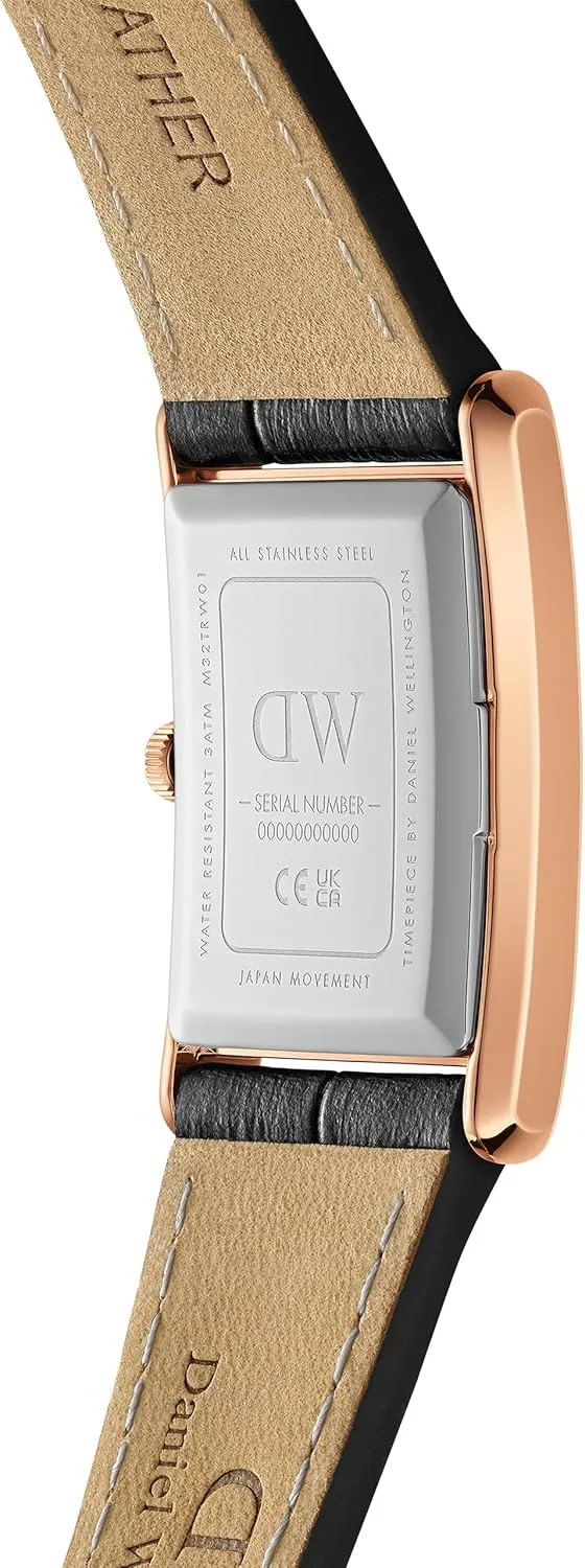 Daniel Wellington Unisex Bound Watch - Square Case, Japanese Quartz Movement, Leather or Stainless Steel Strap, Vintage Watch for Women and Men