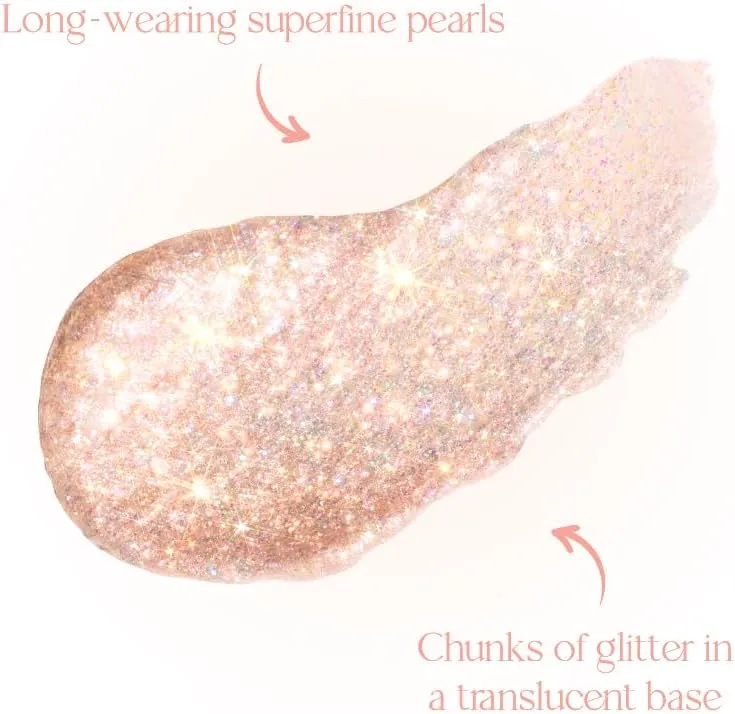 dasique Starlit Jewel Liquid Glitter (02 Candy Hearts) | Twinkle Glitter Shadow | Long-lasting | Multi-dimensional sparkle finish | Quick drying | Multipurpose
