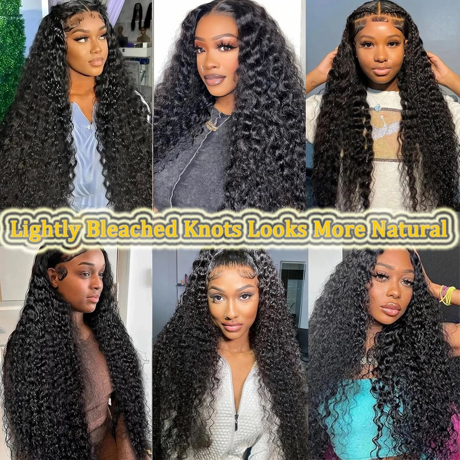 Deep Wave Lace Front Wigs Human Hair 150% Density Glueless Wigs for Women 13x6 HD Transparent Lace Front Wigs Pre Plucked with Baby Hair 20 Inch