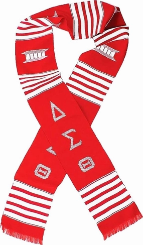 Delta Sigma/Σ Theta Sorority Graduation Kente Stole Sash [Red - 72" L x 4.5" W] - ID#5854