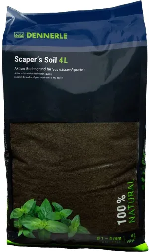 Dennerle Scaper's Soil Active Substrate For Aquariums 4 Liter Bag