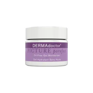 DERMAdoctor Picture Porefect Dermatologist Formulated Oil Free Facial Moisturizer, Pore Minimizer for Acne or Oily Skin, Daily Face Lotion for Men & Women with Zinc & Copper Peptides - 1.69 oz