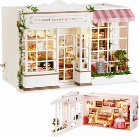 DIY Miniature Dollhouse Kit - Fairy Tale Series, Openable Shop 3D Models for Adult (Sweet Berries Time)