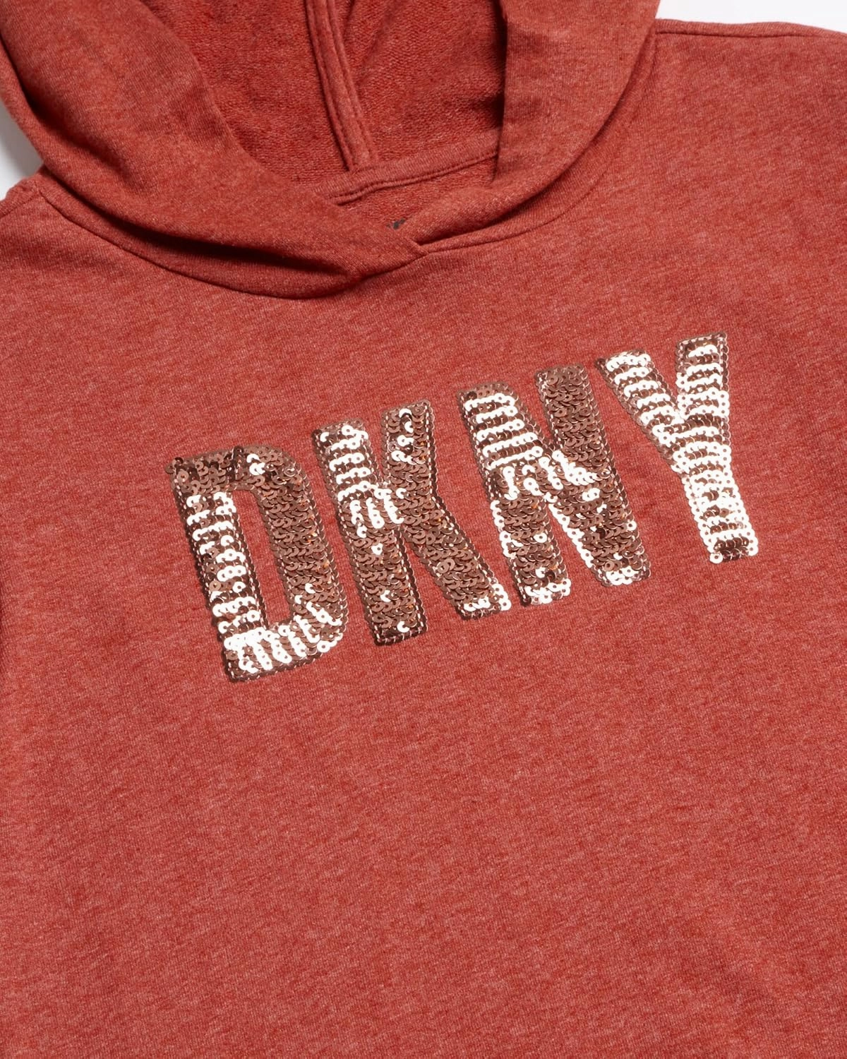 DKNY Girls' Dress - Short Sleeve Oversize T-Shirt Dress with Hood (7-16)