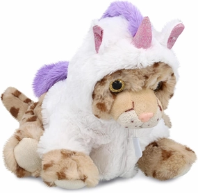 DolliBu Squat Cheetah Unicorn Plush Stuffed Animal Toy - Super Soft Cheetahcorn Dress Up with Removable Plush Unicorn Outfit, Cute Fantasy Wildlife Gift - 12.5 Inches