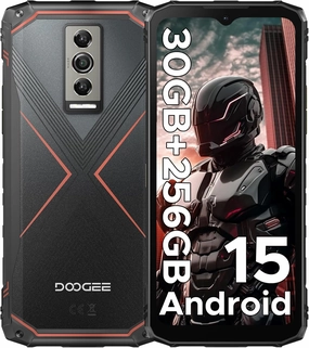 DOOGEE Blade10 Pro(2025) Android 15 Rugged Phone,10.7mm Ultra-Thin,30GB 256GB/TF 2TB,6.56”HD 90Hz Rugged Smartphone,5150mAh,50MP 8MP Camera,NFC/Widevine L1/Face ID/IP68/IP69K/3 Card Slot(Red)