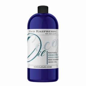 Dr Joe Lab Red Raspberry Seed Oil, Pure Natural Cold Pressed Unrefined Extra Virgin - for Hair Skin Body Nail and Beard. 32 oz - Moisturizes, Soothes, Hydrates, & Nourishes