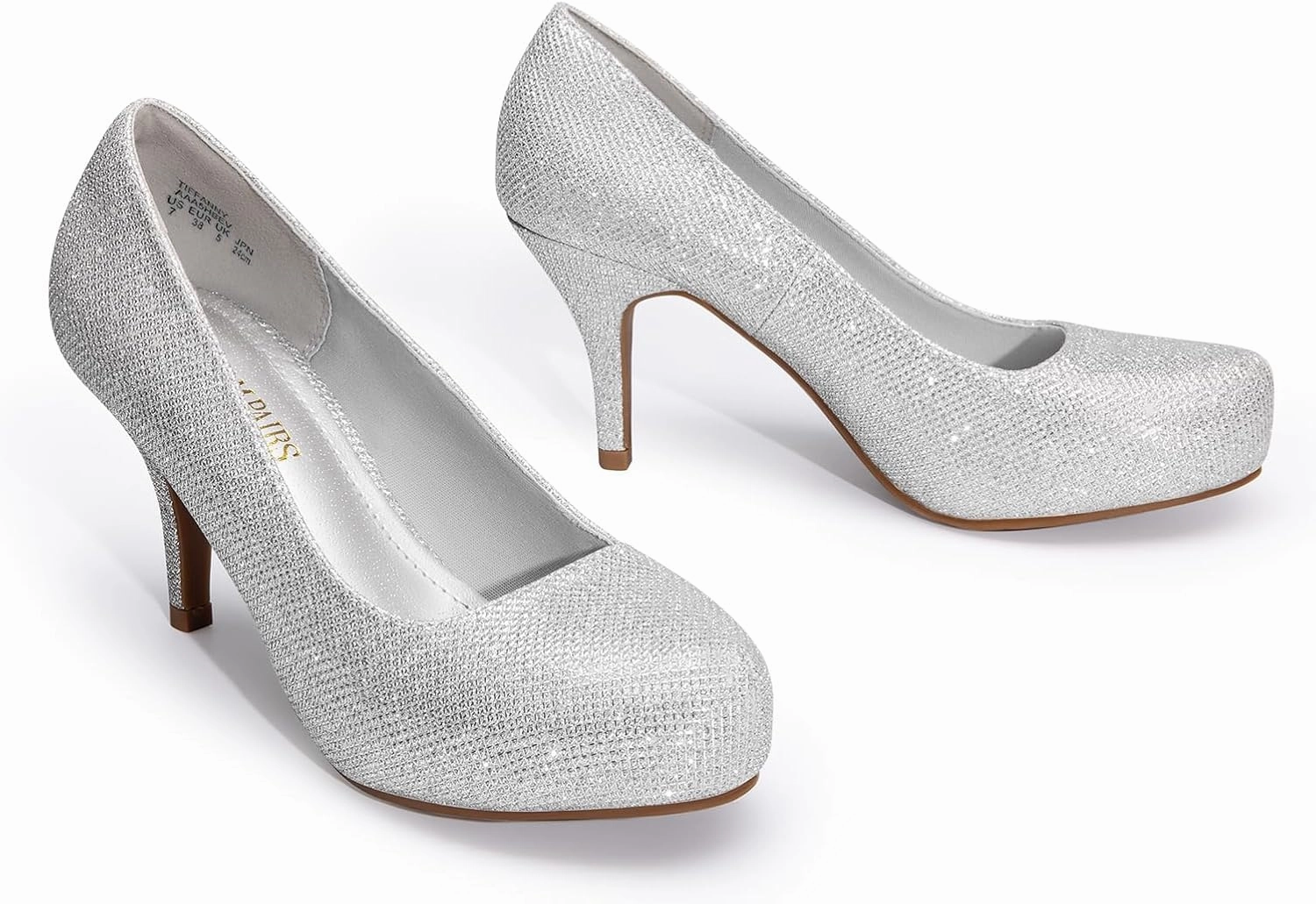 DREAM PAIRS Tiffany Women's Classic Elegant Versatile Low Stiletto Heel Dress Platform Pumps Shoes