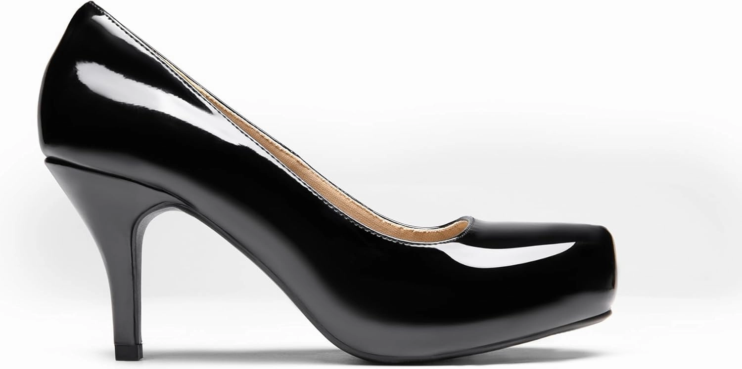 DREAM PAIRS Tiffany Women's Classic Elegant Versatile Low Stiletto Heel Dress Platform Pumps Shoes