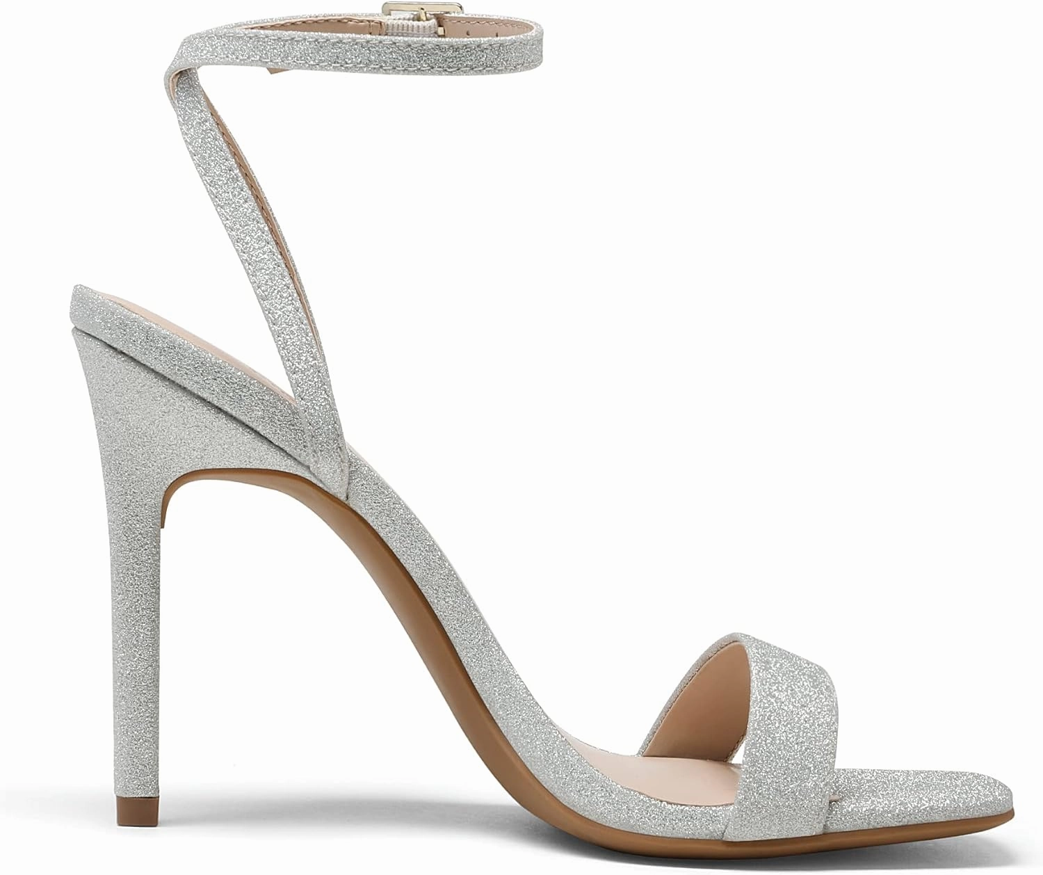 DREAM PAIRS Women’s High Stilettos Open Square Toe Ankle Strap Heels Sexy Comfort Strappy Dress Shoes Wedding Bridal Pumps Sandals