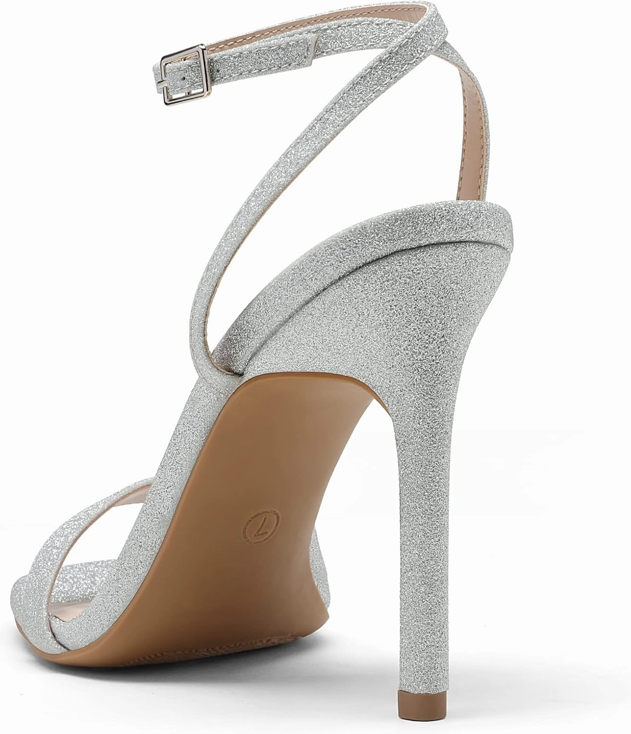 DREAM PAIRS Women’s High Stilettos Open Square Toe Ankle Strap Heels Sexy Comfort Strappy Dress Shoes Wedding Bridal Pumps Sandals