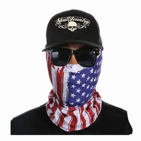 Dust Mask For Riding - USA Flag Face Mask - 14 Different Uses (mask024)
