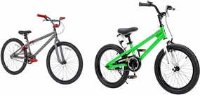 Dynacraft Tony Hawk 24" BMX Bike Age 13-17 & RoyalBaby 18" Kids Bike Age 5-8 Green