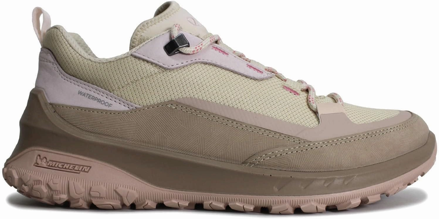 ECCO Womens ULT-TRN Leather Textile Nude Limestone Shoes 6-6.5 US