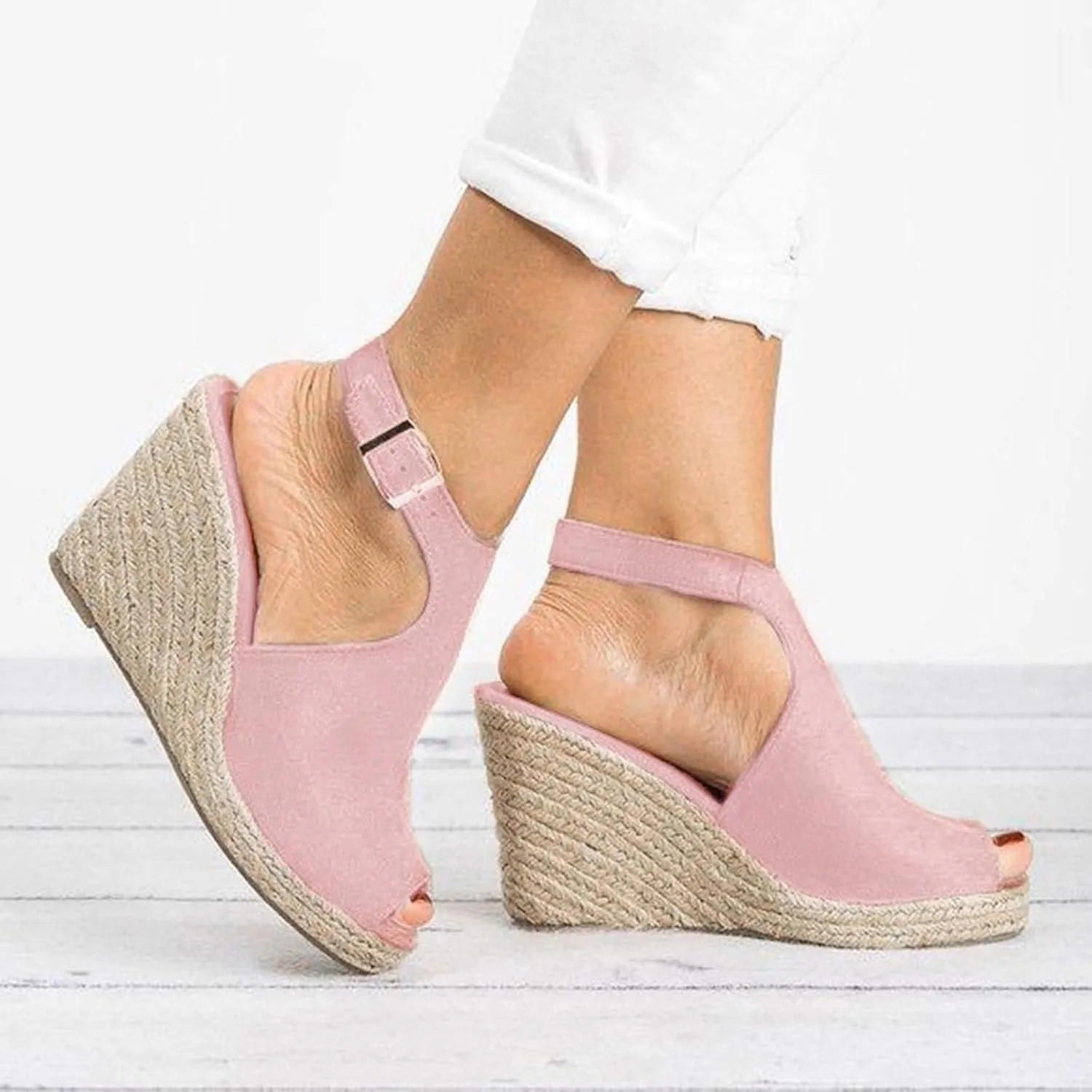 Eduavar Sandals Women Dressy Summer, Sandals for Women Dressy Summer High Wedge Platforms Sandals Bow Tie Sandals Shoes