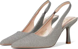 Elisabet Tang 3.14 in Trendy Slingback Stiletto Pumps for Women - Sexy Slip on Pointed Closed Toe mid High Heels Daily Party Office