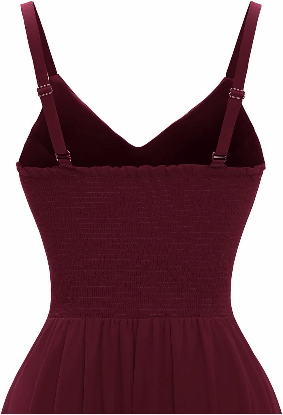 Ellames Women's 2024 Summer Dress Spaghetti Strap Cocktail Swing Beach Dresses V Neck Sundress