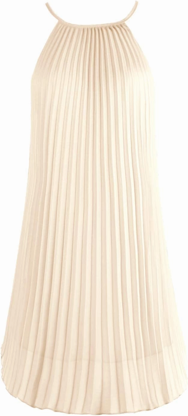 Ellames Women's 2024 Summer Spaghetti Strap Pleated Casual Swing Dress with Belt