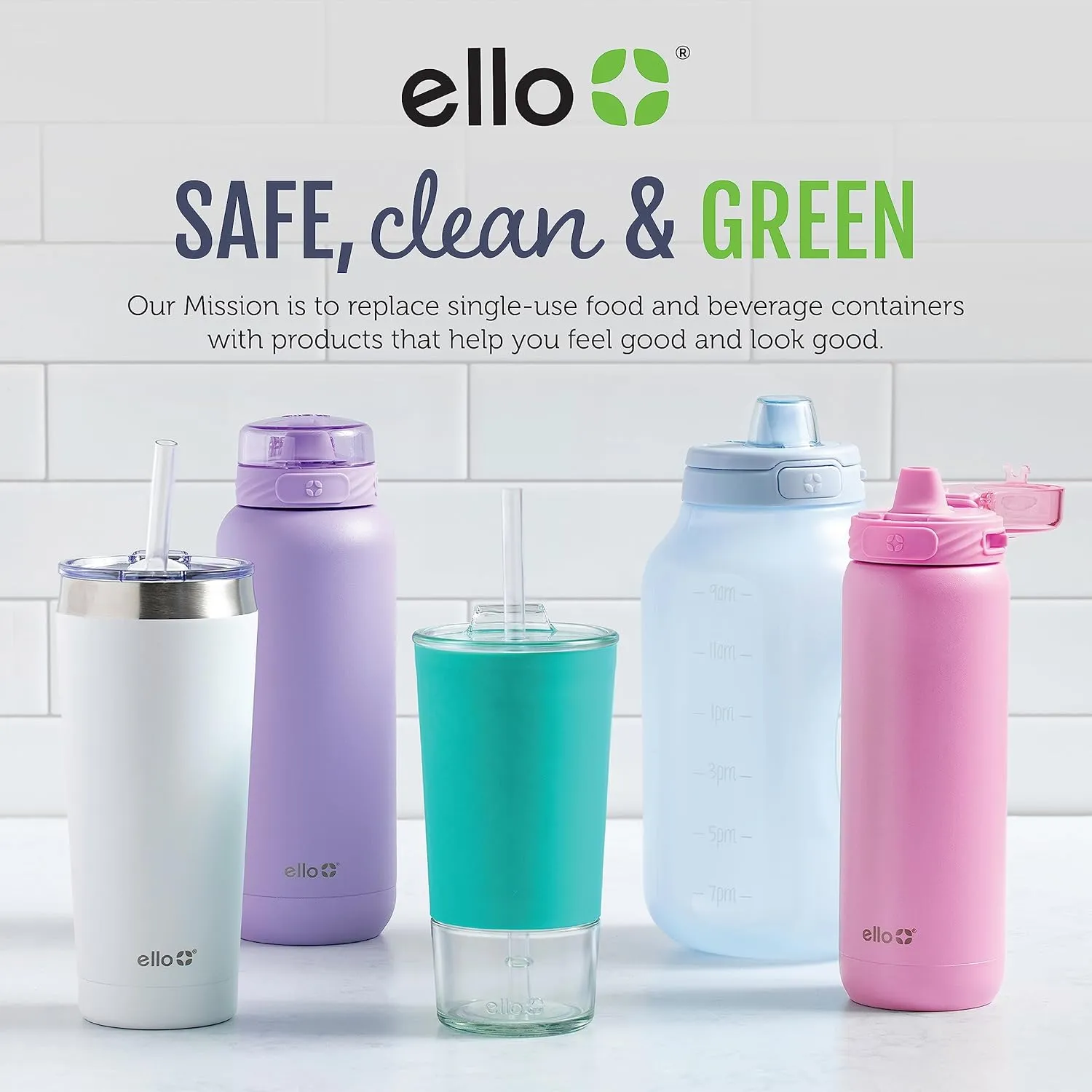 Ello Campy Vacuum Insulated Travel Mug with Leak-Proof Slider Lid and Comfy Carry Handle, Perfect for Coffee or Tea, BPA Free, Georgia Peach, 18oz