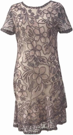 Embroidered Dress Pink and Purple Party Dress Light Luxury Style Slim Female Elegant Short Skirt 8906