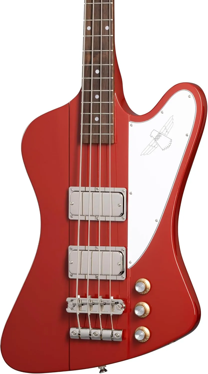Epiphone Thunderbird 64 Bass, Ember Red with Bag