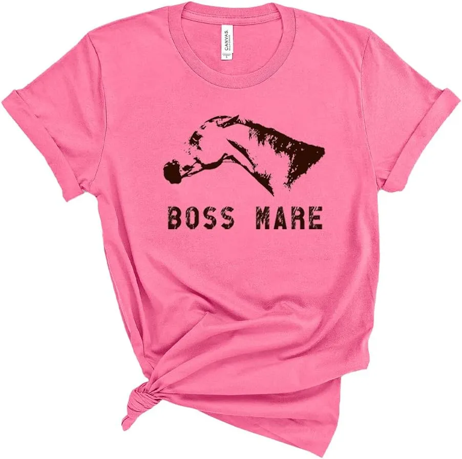 Equestrian Creations The Boss Mare Unisex Horse T-Shirt for Women Men Funny Gift Western Country