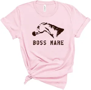 Equestrian Creations The Boss Mare Unisex Horse T-Shirt for Women Men Funny Gift Western Country
