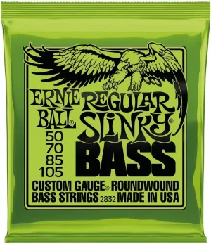 Ernie Ball Regular Slinky Nickel Wound Bass Guitar Strings, 50-105 Gauge (P02832)
