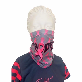 Evo9x HOPE Breast Cancer Awareness Sublimated Face Covering Gaiter