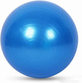 Exercise Ball for Yoga, Fitness, Balance Stability, Extra Thick Professional Grade Balance & Stability Ball - Anti Burst, Workout Program 2020 (Blue, 45cm)