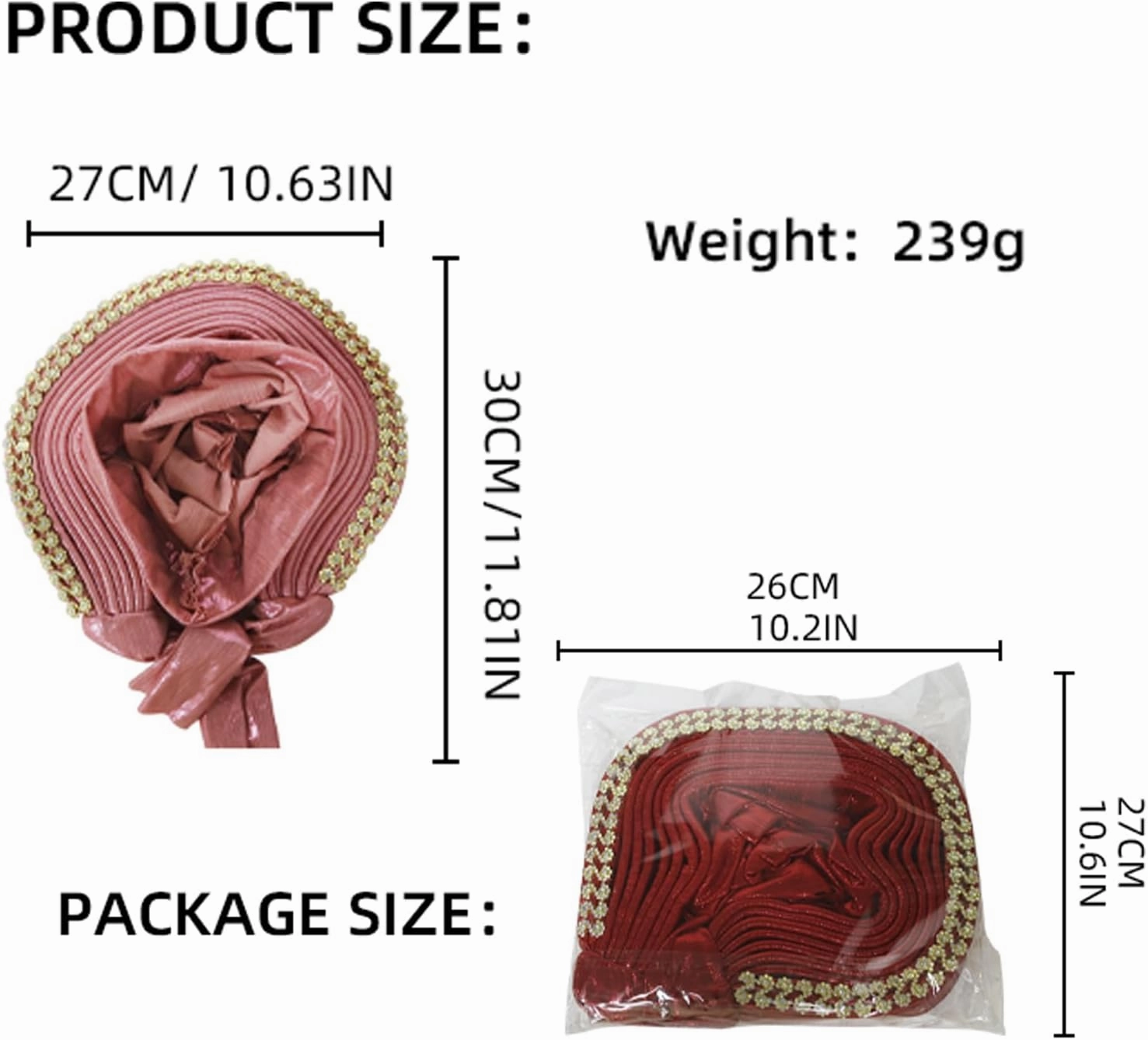 Exquisite Beaded African Headbands: Handcrafted Gele Turban Caps for Nigerian Fashion Celebrations