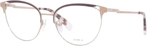 Eyeglasses Furla VFU 294 Brown Pink 08M6