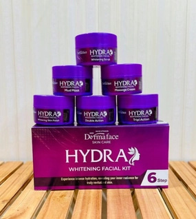 Face Derma Facial Steps Whitening Dedicated assistance Kit Hydra Whitening Kit Ergonomic 6 And Facial Glowing 300ml