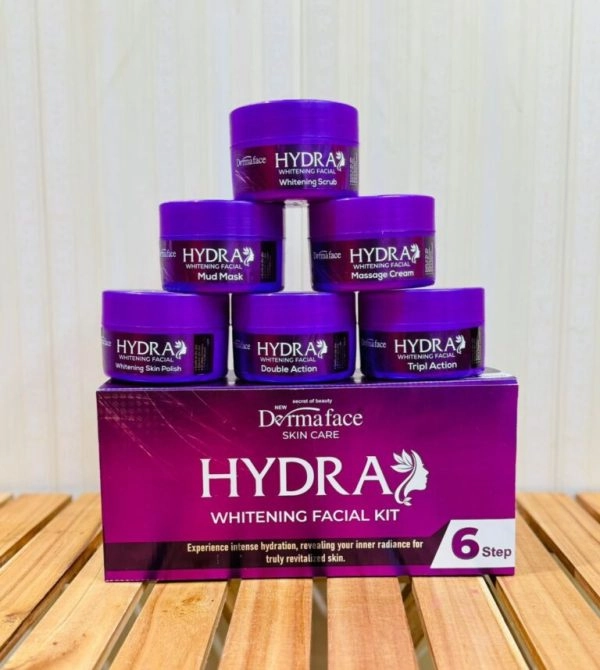 Face Derma Facial Steps Whitening Dedicated assistance Kit Hydra Whitening Kit Ergonomic 6 And Facial Glowing 300ml