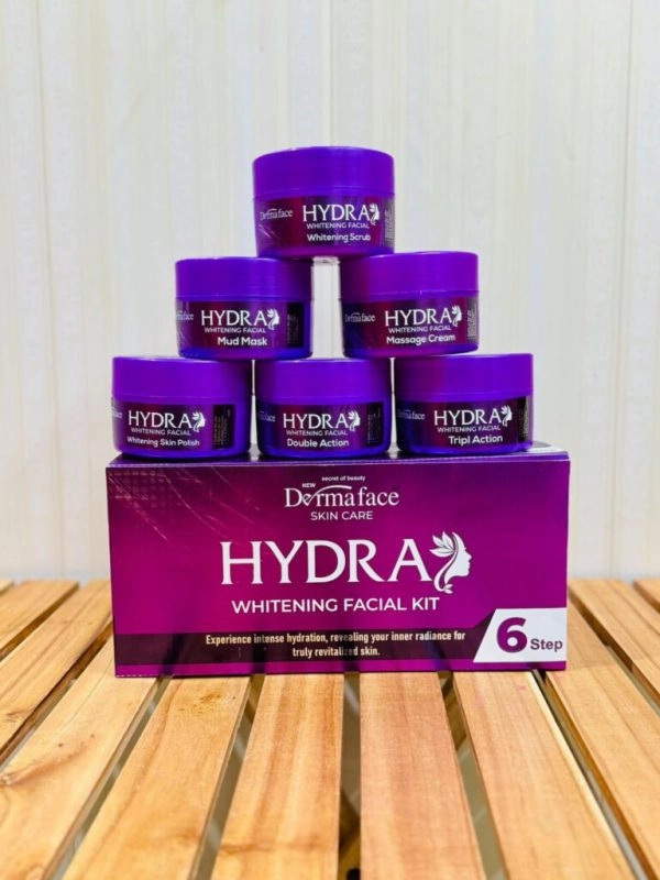 Face Derma Facial Steps Whitening Dedicated assistance Kit Hydra Whitening Kit Ergonomic 6 And Facial Glowing 300ml