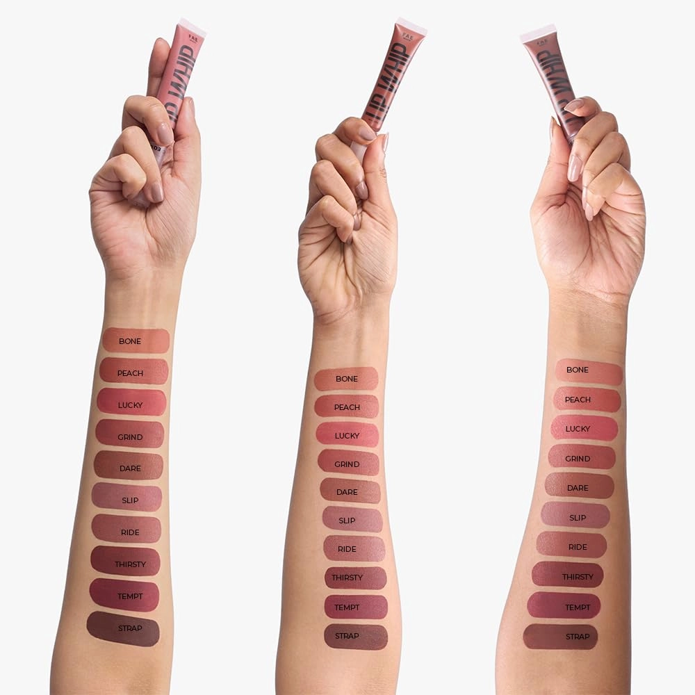 Fae Beauty Lip Whip 12Hr Comfortable Matte Liquid Lipstick (10ml) | Long Wear | Non Drying | Soft Mousse Smudgeproof Formula | Vegan | With Moisture Lock Technology | Enriched with Vitamin E and Cherry Coffee - Peach