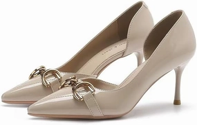Fairy windside high Heels for Women Four Seasons Pointy Stiletto Heels for Women (Nude/2.8 Inches, Adult, Women, 6, Numeric, US Footwear Size System, Medium)