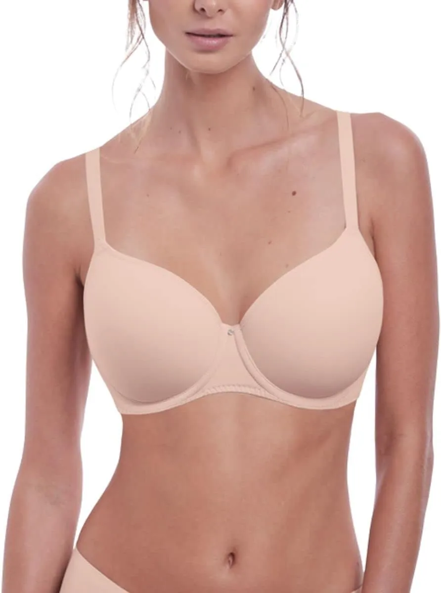 Fantasie womens Aura Moulded Underwire Seamless T-Shirt Bra , natural beige , 36F