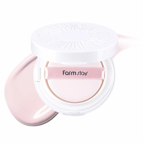 Farmstay Glow Pink Tone-Up Cushion – Lightweight Coverage, Even Skin Tone, Korean Beauty Cushion Compact for a Radiant Look 0.52 oz. /15g