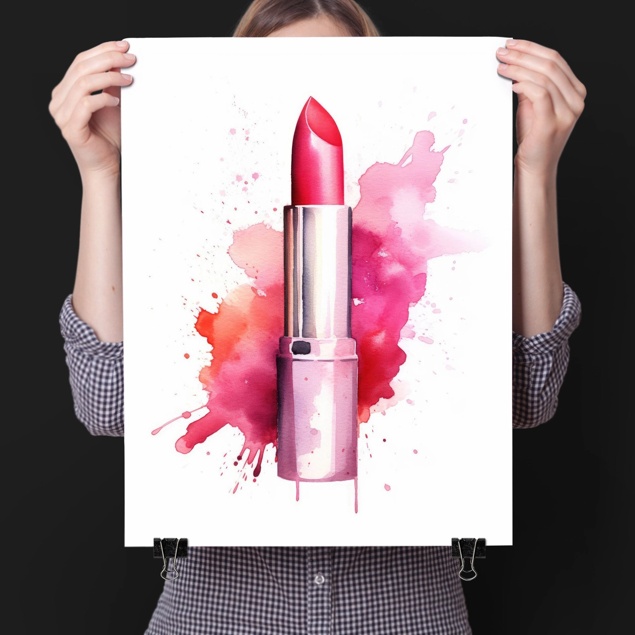Fasion Watercolor Pink Lipstick