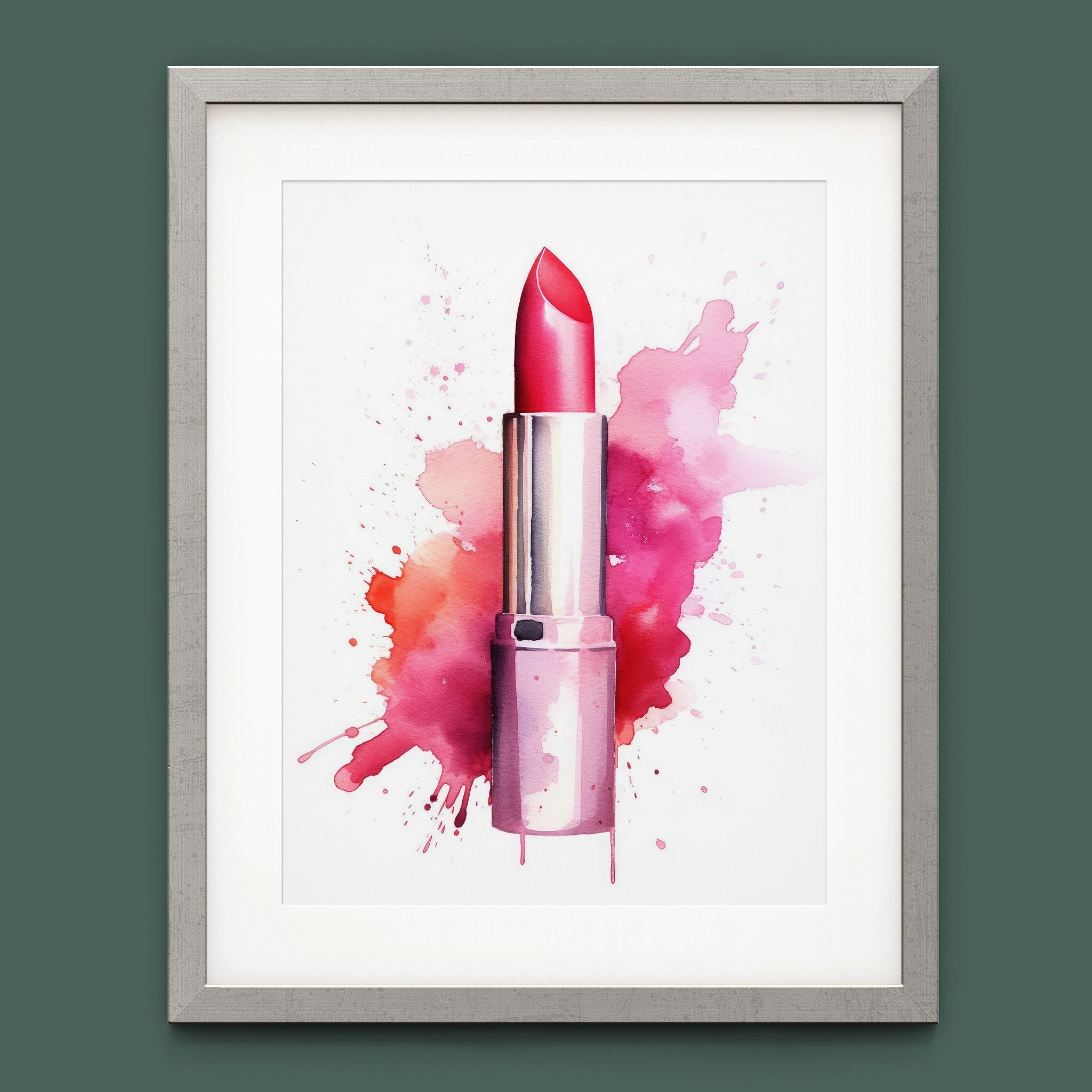 Fasion Watercolor Pink Lipstick