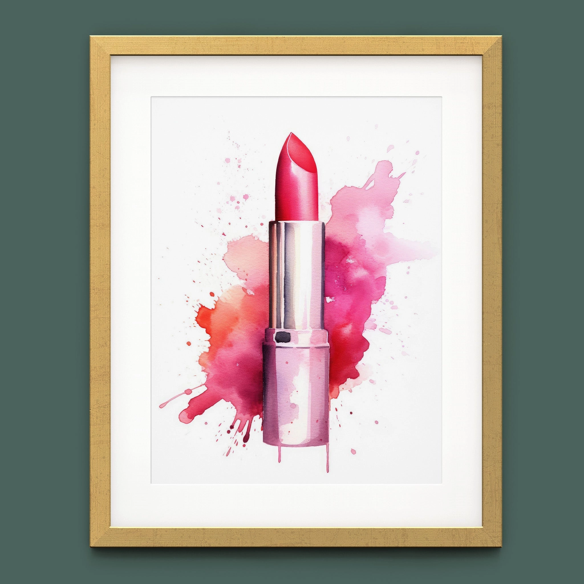 Fasion Watercolor Pink Lipstick
