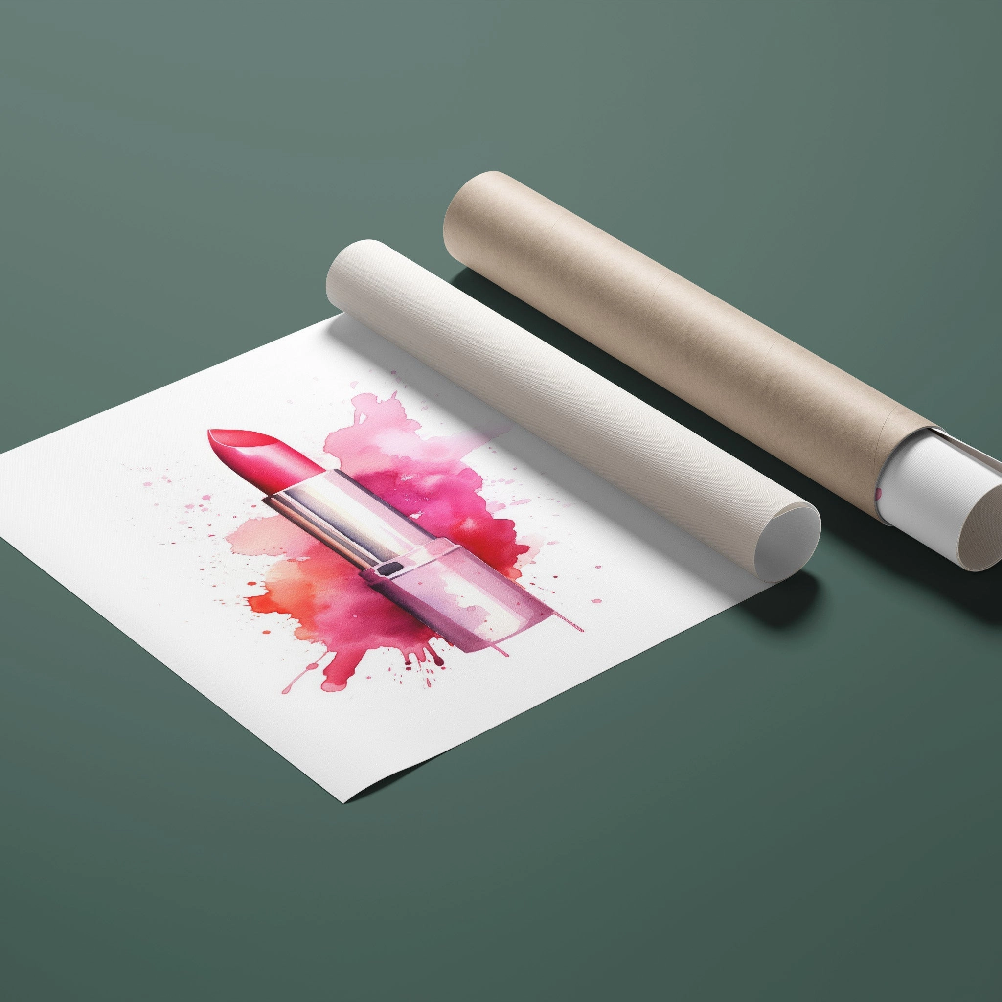 Fasion Watercolor Pink Lipstick