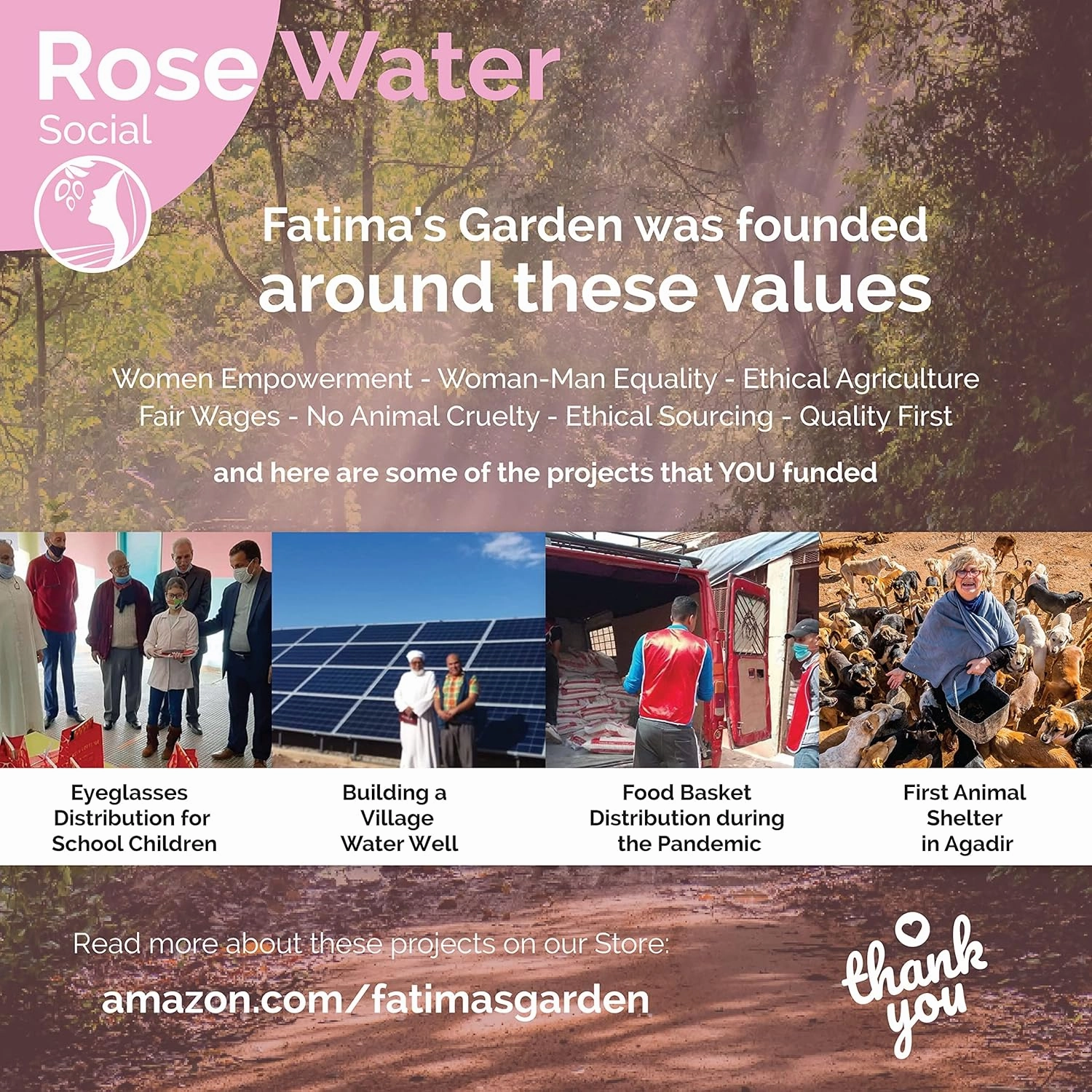 Fatima's Garden Rose Water Toner - Organic Hydrating Toner, 300ml